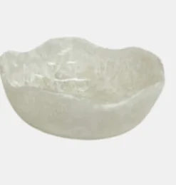 Resin Ripples Bowl White -