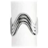 Ripple Napkin Rings Platinum Set of 4