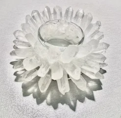Rock Quartz Votive Holder
