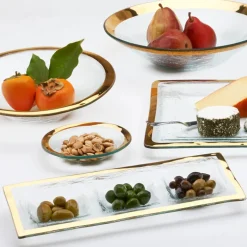 Roman Antique 3 Section Tray Gold