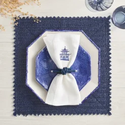 Rope Knot Napkin Ring Set of 4 -