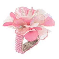 Roselily Napkin Ring Set of 4