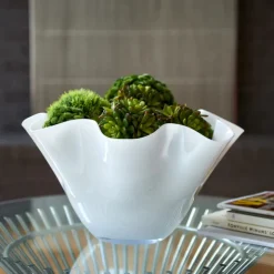 Ruffle White Bowl