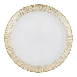 Rufolo Glass Dinnerware Gold