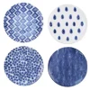 Santorini Salad Plates Assorted Set of 4