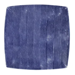 Santorini Stripe Square Platter - Blue