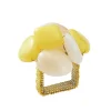 Sea Stone Napkin Ring Yellow Set of 4