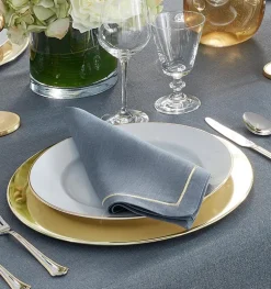 Seaton Napkin Flint & Gold Set of 4