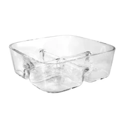 4 Section Square Relish Dish