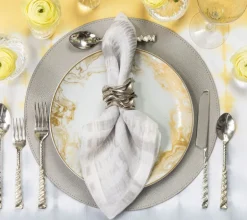 Shagreen Placemat Elephant Grey Set of 4