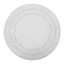Shine Round White Placemat