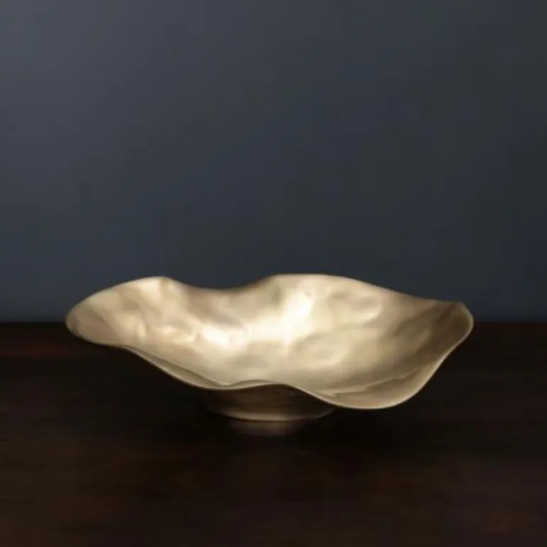 Sierra Maia Oval Gold Bowl