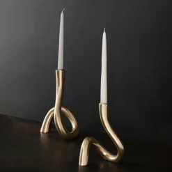 Sierra Serpente Gold Candlestick 8