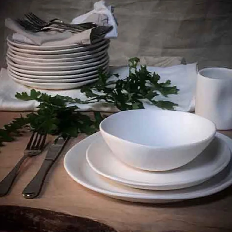 Slim Dinnerware Matte White