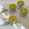 Smiley Acrylic Napkin Ring Set of 4