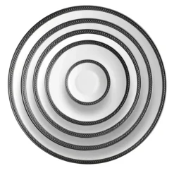 Soie Tressée Black Dinnerware