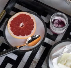 Soie Tressée Black Dinnerware