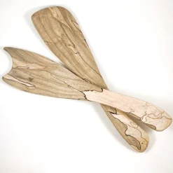 Spalted Maple Rustic Salad Tossers