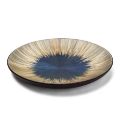 Split Midnight Blue Round Centerpiece 18"