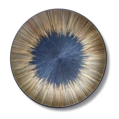 Split Midnight Blue Round Centerpiece 18"