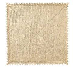 Stamped Reversible Placemat Silver & Gold Set of 4