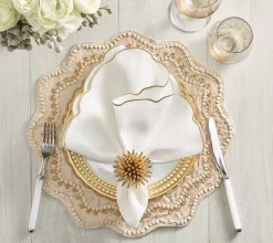 Stellar Napkin Ring Gold Set of 4