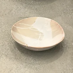 Stone Ceramic Round Serving Bowl