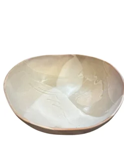 Stone Ceramic Round Serving Bowl