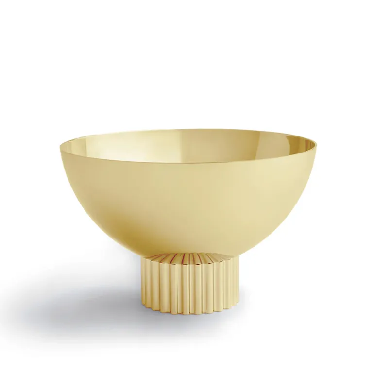 Striations Gold Nut Bowl