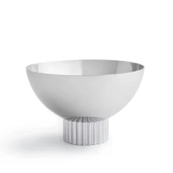 Striations Silver Nut Bowl