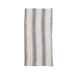 Striped Linen Napkin Blue Set of 4