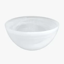 Swirl Alabaster Dinnerware White Set of 4