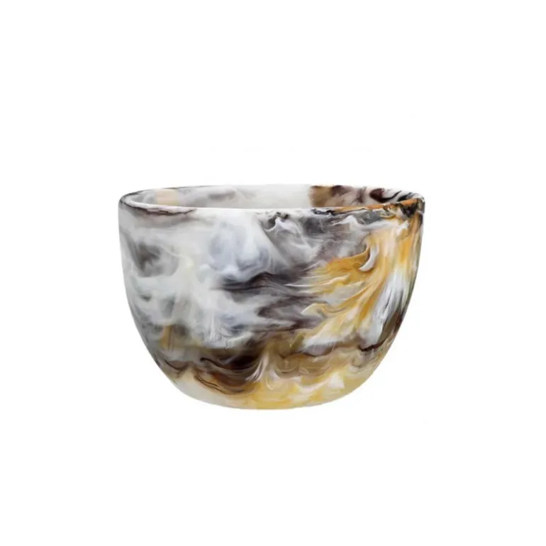 Swirl Colored Resin Deep Bowl