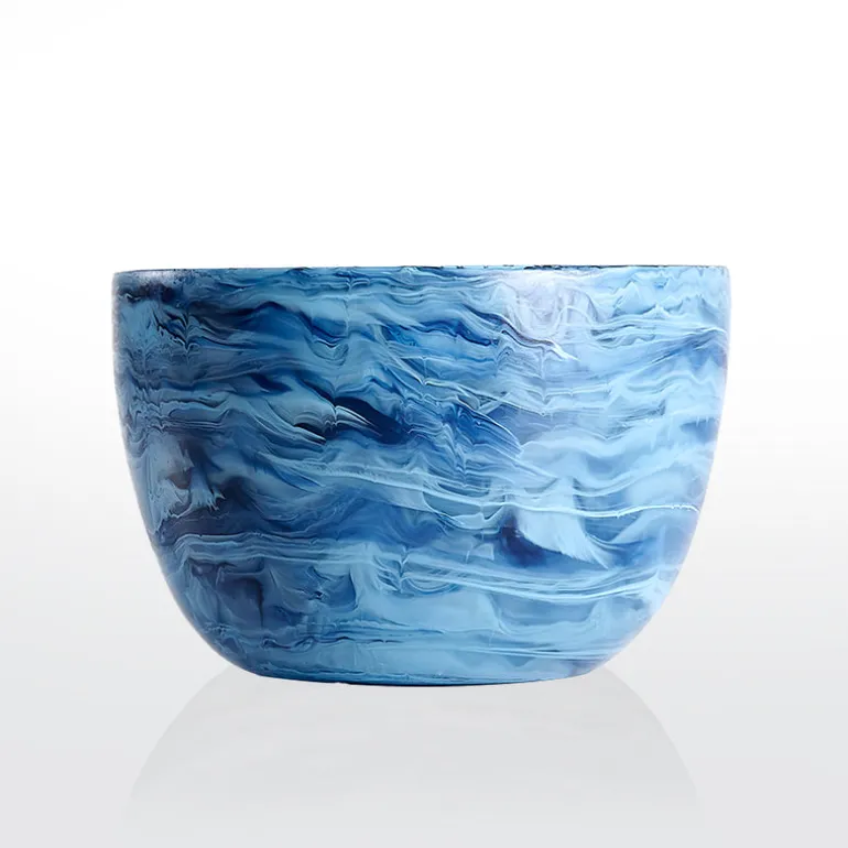 Swirl Colored Resin Deep Bowl