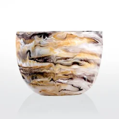Swirl Colored Resin Deep Bowl