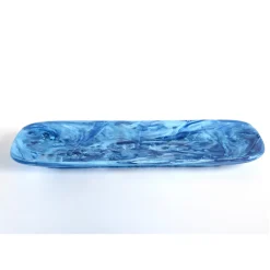Swirl Colored Resin Rectangle Platter