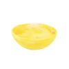 Swirl Colored Resin Wave Bowl - Yellow Medium