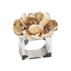 Tahiti Napkin Rings Natural Set of 4