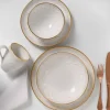 Taormina Dinnerware White & Gold
