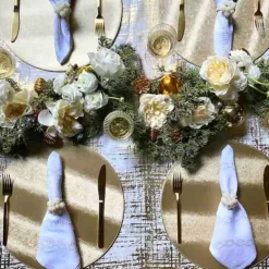 Textured Metallic Reversible Placemat Set of 4