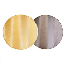 Textured Metallic Reversible Placemat Set of 4