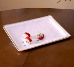 Thanni Bahamas Tray White & Gold Medium