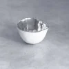 Thanni Osaka Bowl White and Silver Small