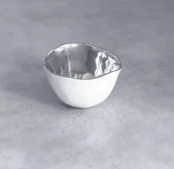 Thanni Osaka Bowl White and Silver Small