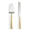 Truro Cake Knife & Server Set Gold