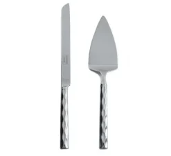 Truro Cake Knife & Server Set Platinum