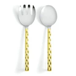 Truro Salad Servers Gold
