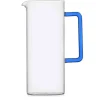 Tube Jug with Blue Handle