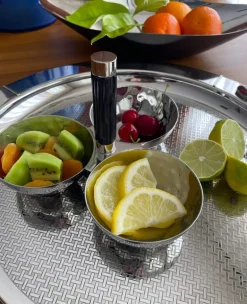 Tundra Black Resin Hande Triple Bowl