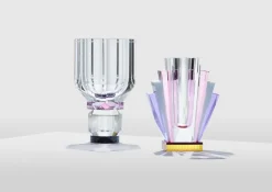 Utah Vase - Clear & Rose